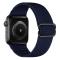  Nylon Armband Justerbart Apple Watch 42/44/45/46/49 mm Mörk Blå