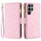 BINFEN BINFEN Galaxy S24 Ultra Fodral Diamond Multifunktionell Rosa