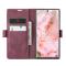 CASEME CASEME Samsung Galaxy S23 Ultra Fodral Flip Läder Vinröd