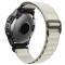  Klockarmband 26 mm Justerbart Nylon Vit