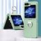  Galaxy Z Flip 6 / 7 FE Skal Skin Touch Ringhållare Grön