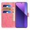  Google Pixel 10a Fodral Med Blommigt Tryck Rosa