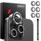 NORTHJO NORTHJO iPhone 15 Pro/Pro Max/14 Pro/Pro Max Linsskydd Strass 2-PACK Svart