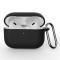  AirPods Pro 3 Skal Med Karbinhake Silikon Svart