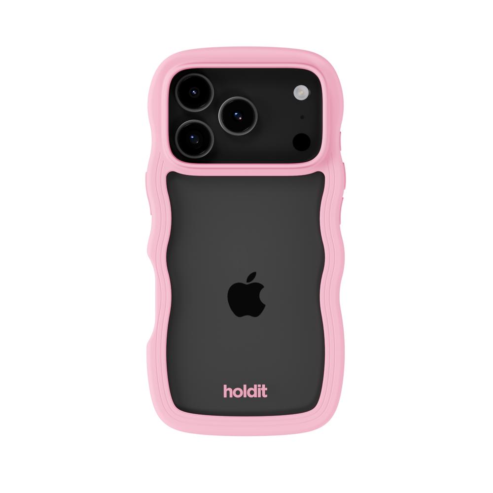 holdit holdit iPhone 17 Pro Mobilskal Wavy Pink/Transparent