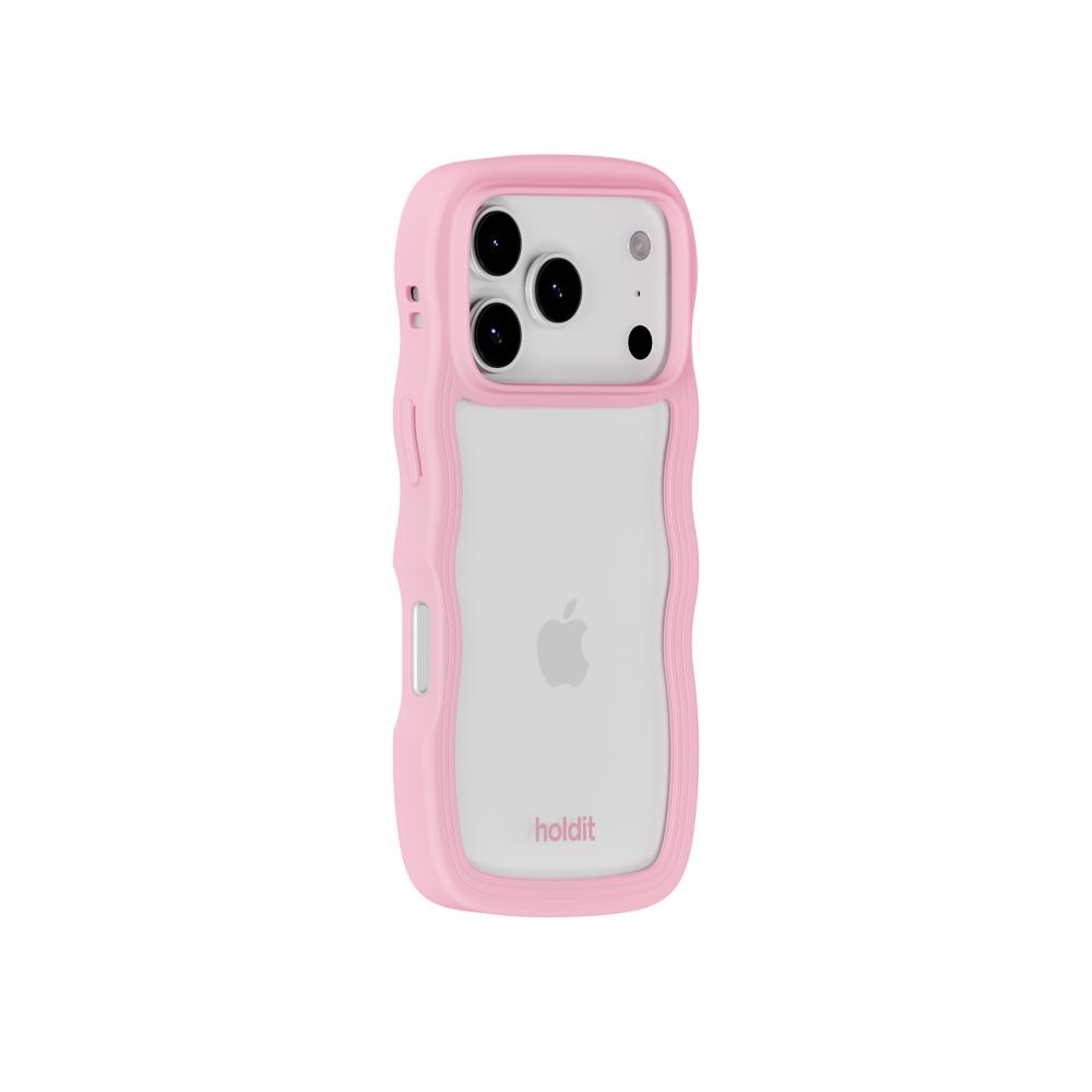 holdit holdit iPhone 17 Pro Mobilskal Wavy Pink/Transparent