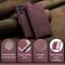 CASEME CASEME Samsung Galaxy S23 Ultra Fodral Flip Läder Vinröd
