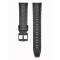  Klockarmband 22 mm Äkta Läder Svart