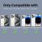 NORTHJO NORTHJO iPhone 15 Pro/Pro Max/14 Pro/Pro Max Linsskydd Strass 2-PACK