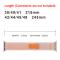 ColorPop Apple Watch 38/40/41/42 mm Armband Nylon Trail Loop Rosa
