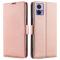  Motorola Edge 30 Neo 5G Fodral Slim Magnetisk Stängning Roséguld