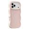  iPhone 17 Pro Skal MagSafe Wavy Matt Ljus Rosa