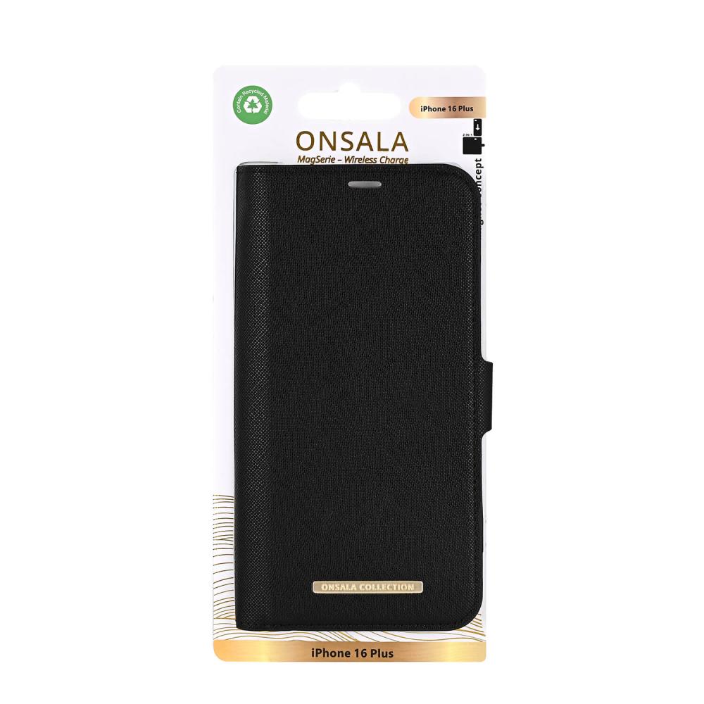 Onsala Onsala iPhone 16 Plus Fodral MagSafe 2 Kortfack Svart