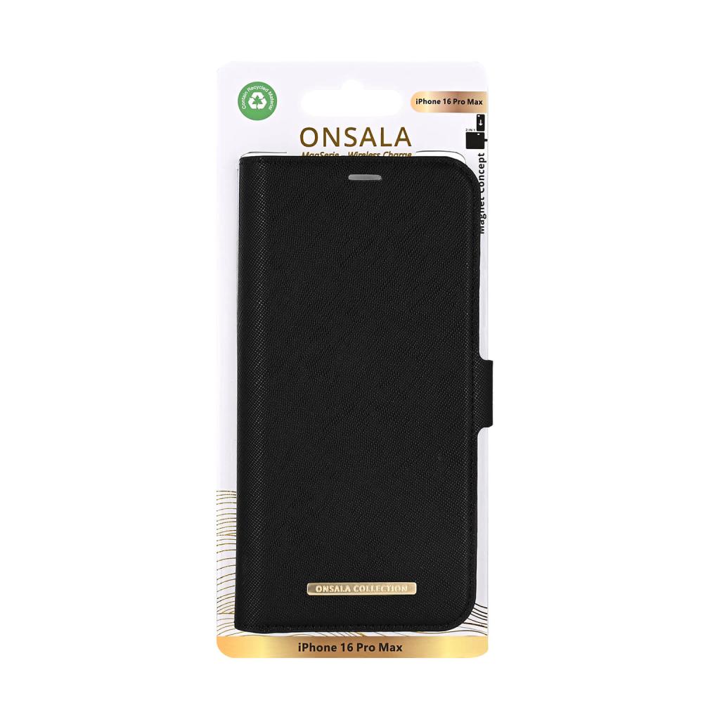 Onsala Onsala iPhone 16 Pro Max Fodral MagSafe 2 Kortfack Svart