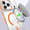  iPhone 17 Pro Max Skal MagSafe Kickstand Transparent / Vit