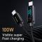 MCDODO Mcdodo 100W 1.2m USB-C - USB-C Snabbladdningskabel Svart