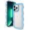  iPhone 15 Pro Skal Wavy Hybrid Transparent/Blå