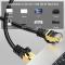  10m Cat8 40Gbps RJ45 UTP Nätverkskabel Svart