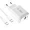 Tech-Protect Tech-Protect 20W Väggladdare PD Inkl. USB-C - USB-C Kabel Vit