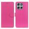  Motorola Moto G56 5G Fodral Litchi Läder Rosa