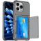 iPhone 16 Pro Max Skal Kickstand Med Kortfack Tonad Svart