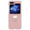  Galaxy Z Flip 6 / 7 FE Skal Skin Touch Ringhållare Rosa