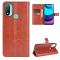  Motorola Moto E20 Fodral Crazy Horse Brun