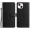  iPhone 15 Plus Fodral Silk Textur Med Snodd Svart