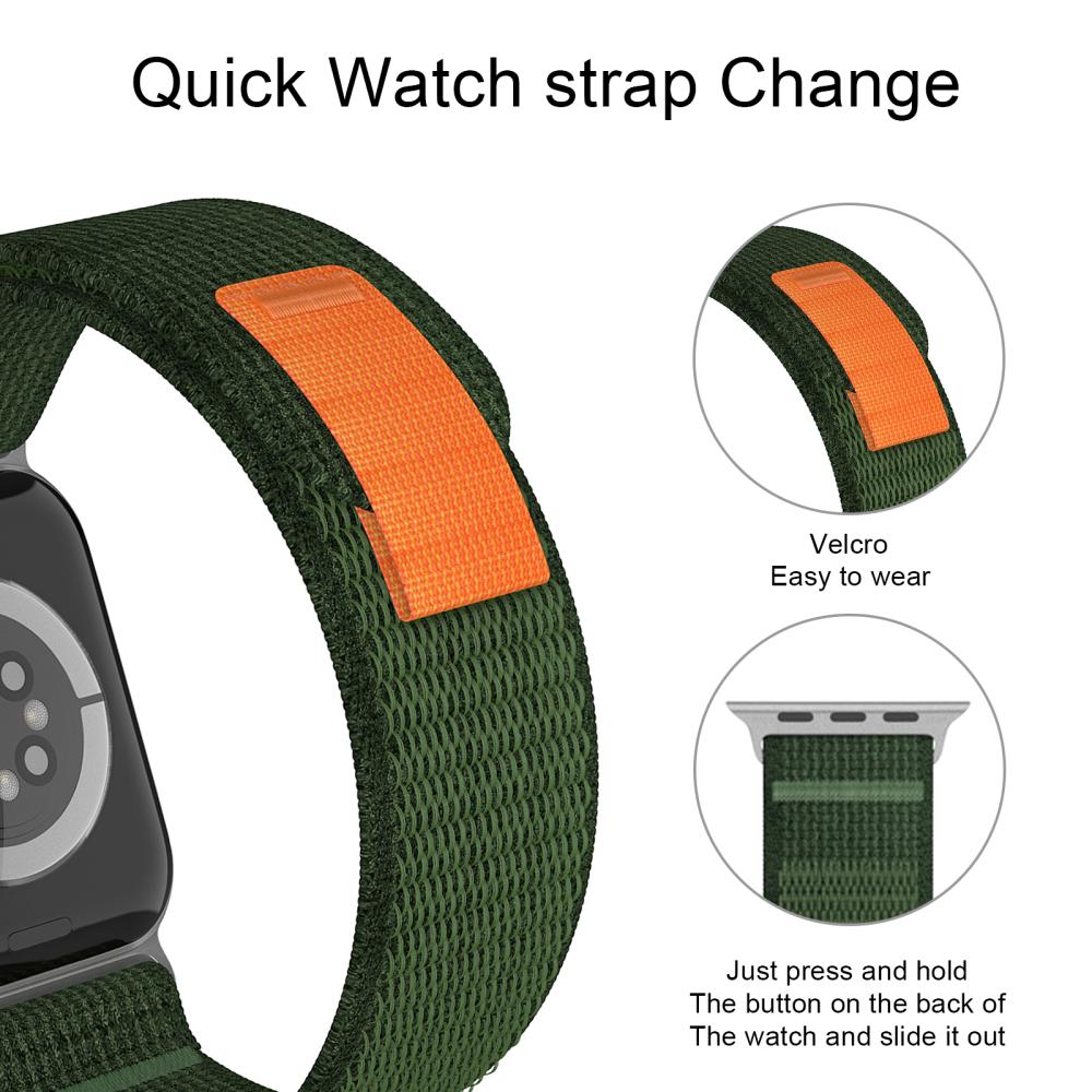 ColorPop Apple Watch 42/44/45/46/49 mm Armband Nylon Trail Loop
