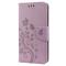  Samsung Galaxy S22 Plus Fodral Butterfly Läder Lila