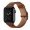  Äkta Läder Armband Apple Watch 42/41/40/38 mm - Brun