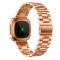 Lyxigt Metallarmband Fitbit Versa 3/Fitbit Sense - Roséguld