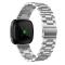  Lyxigt Metallarmband Fitbit Versa 3/Fitbit Sense - Silver