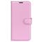  Samsung Galaxy A35 5G Fodral Läder Litchi Ljus Rosa