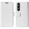  Sony Xperia 1 VI Fodral Crazy Horse Läder Vit