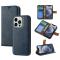 iPhone 15 Plus 2in1 Magnet Fodral Crazy Horse Blå