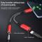  60W PD 2in1 USB-C Till USB-C/AUX-Hona Adapter Silver