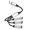  3in1 60W USB-C - 3x USB-C Hona Adapter Silver