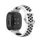  Silikon Träningsarmband Armband Versa 3/Fitbit Sense - Vit/Svart