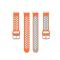  Silikon Träningsarmband Armband Versa 3/Fitbit Sense - Orange/Grå