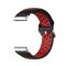  Silikon Träningsarmband Armband Versa 3/Fitbit Sense - Svart/Röd