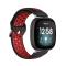  Silikon Träningsarmband Armband Versa 3/Fitbit Sense - Svart/Röd