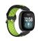  Silikon Träningsarmband Armband Versa 3/Fitbit Sense - Svart/Grön