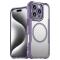  iPhone 16 Pro Max Skal MagSafe Hybrid Kolfiber Textur Lila