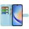  Samsung Galaxy A35 5G Fodral Läder Litchi Ljus Blå