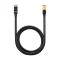 BASEUS Baseus 2m Cat7 RJ45 Nätverkskabel Svart