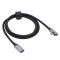  1.5m USB-C Hane Elbow - USB-C Hona Adapter Kabel Svart