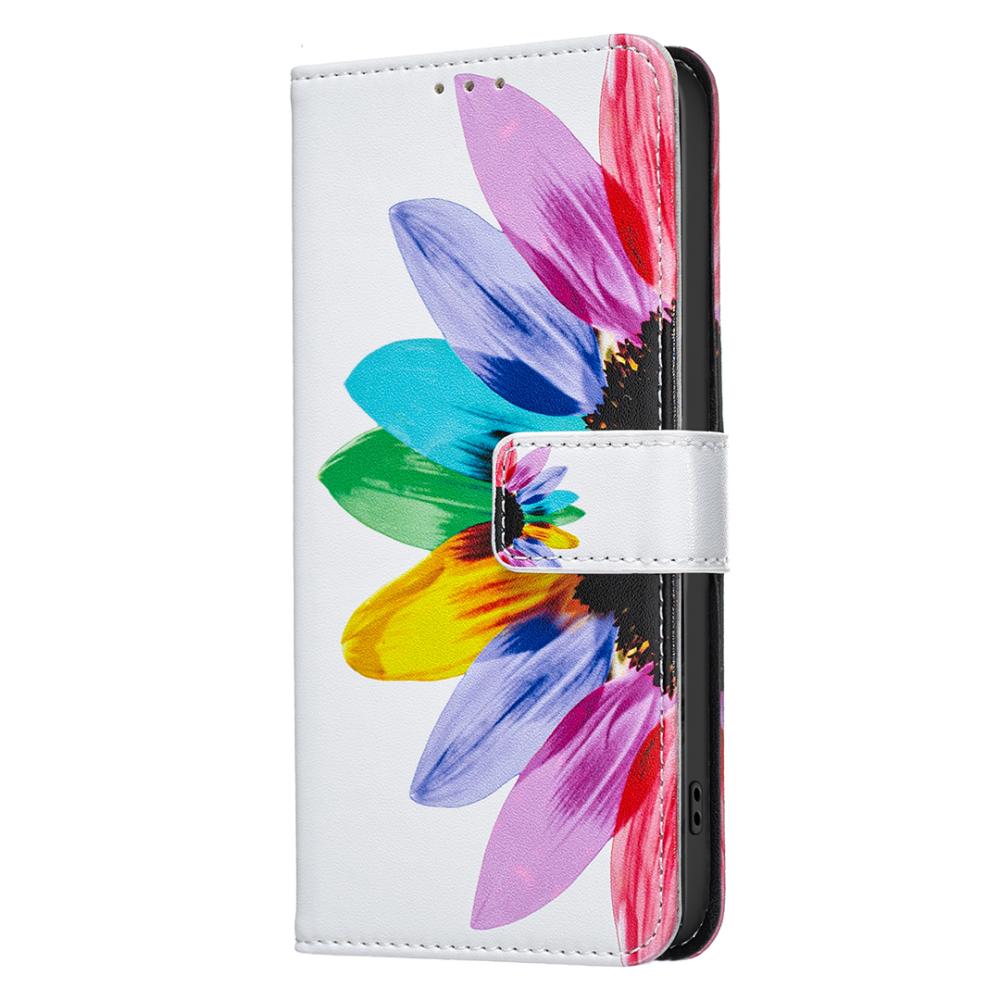  Google Pixel 11/11 Pro Fodral Läder Med Tryck Blomma
