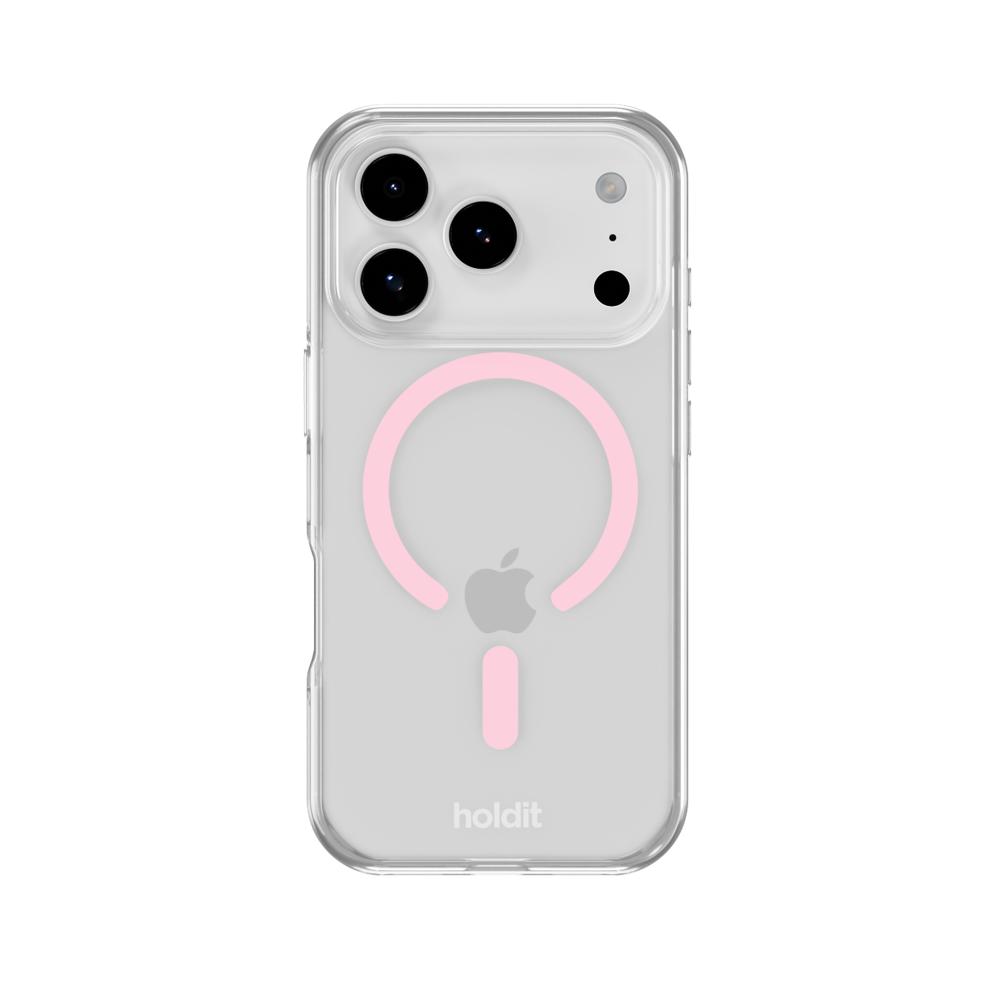 holdit holdit iPhone 17 Pro MagSafe Mobilskal Pink/Transparent