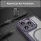  iPhone 16 Pro Max Skal MagSafe Hybrid Kolfiber Textur Lila